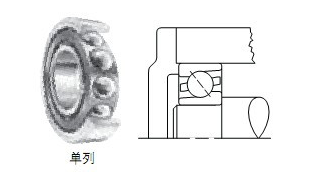 單列角接觸球軸承